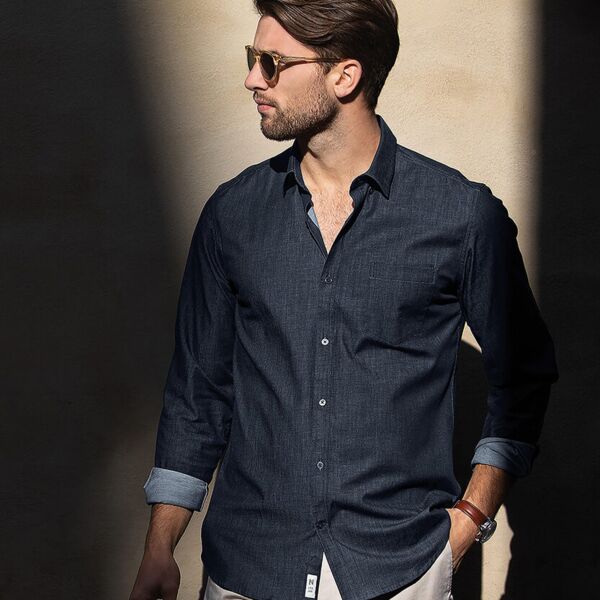 Torrance modern fit – raw and stylish denim shirt Thumbnail