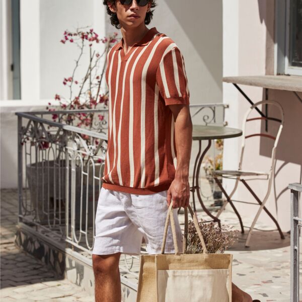 Cotton Pocket Natural Starched Jute Shopper Thumbnail