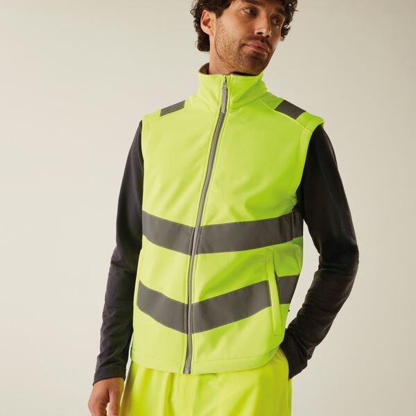 Regatta High Visibility Pro Contract Ablaze Soft Shell Bodywarmer Thumbnail