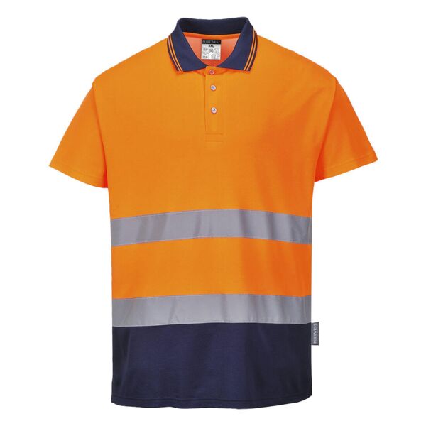 Hi-Vis Cotton Comfort Contrast Polo Shirt Thumbnail