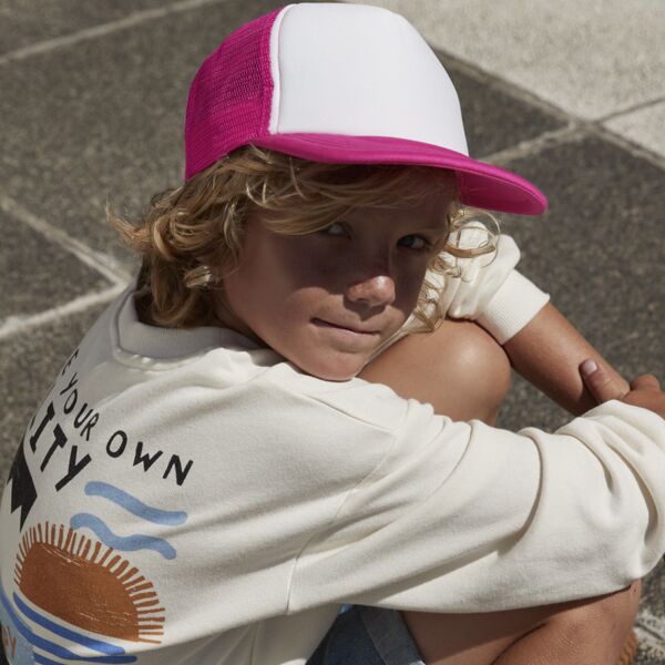 Beechfield Kids Vintage Snapback Trucker Cap Thumbnail